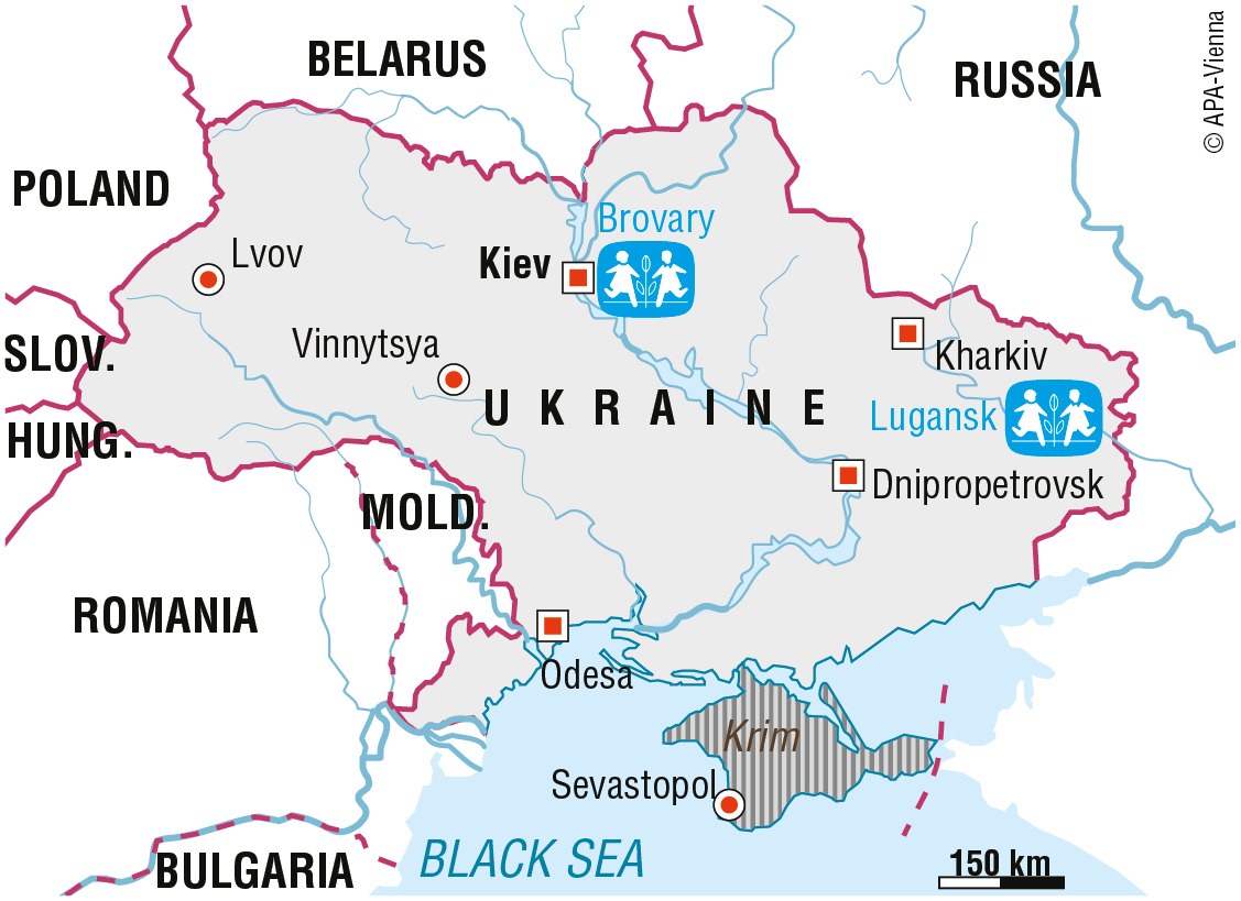 SOS Villaggi dei Bambini è attivo in Ucraina dal 2003.